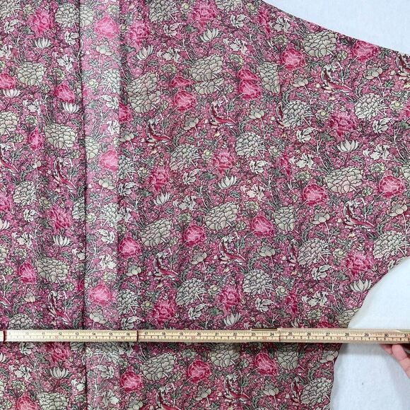 Anthropologie Andersen & Lauth Kimono Women OS Pink Floral Boho Fairy Coquette - Picture 8 of 13
